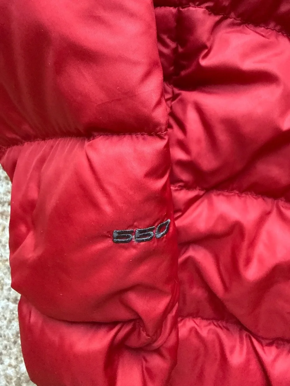 The North Face 550 Puffer Jacket size large 14/16 red youth
